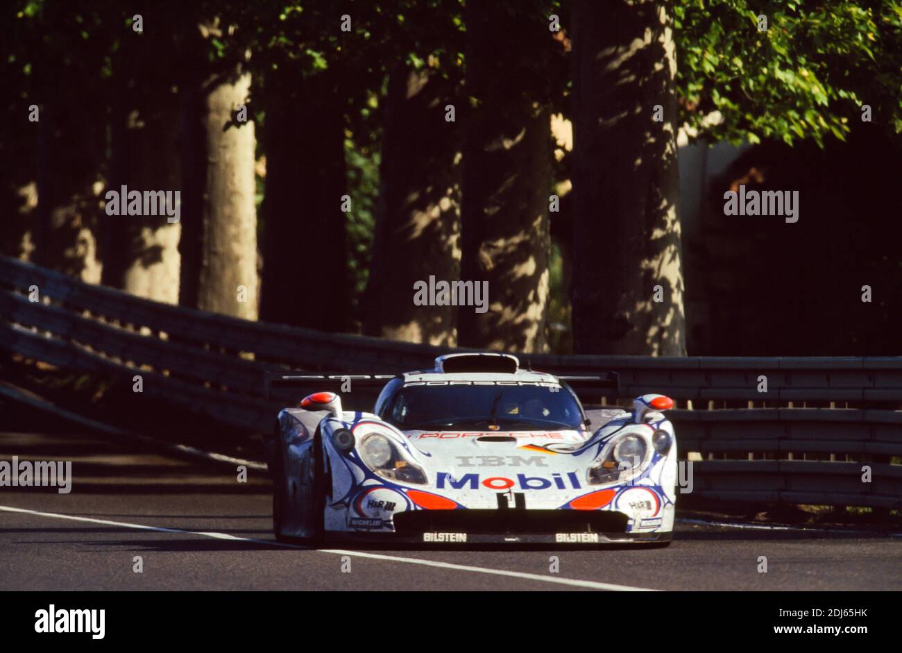24H du Mans 1998, Porsche AG, Laurent Aïello, Allan McNish, Stéphane Ortelli Banque D'Images
