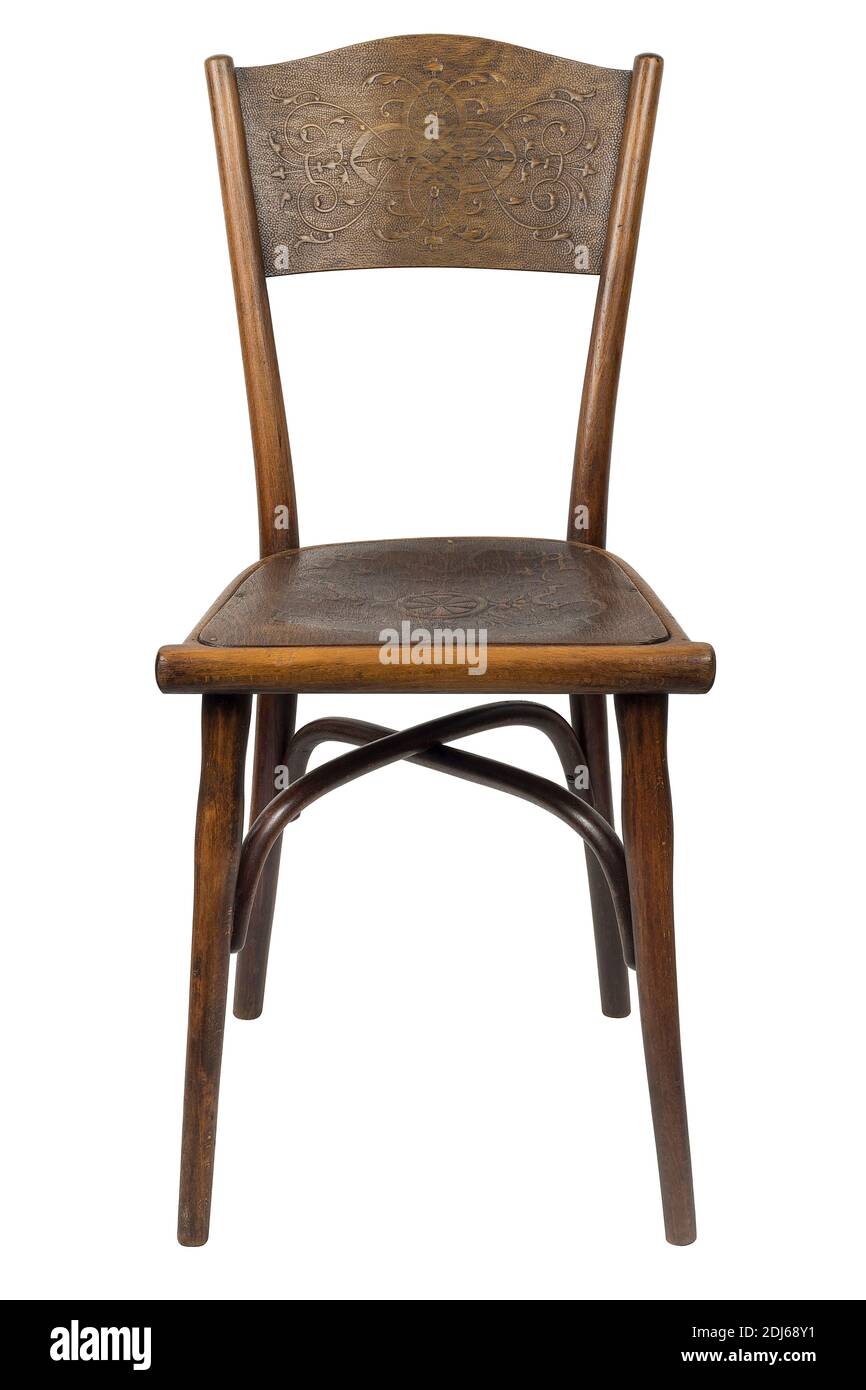 Bentwood Ancien président viennois isolé sur blanc. Banque D'Images