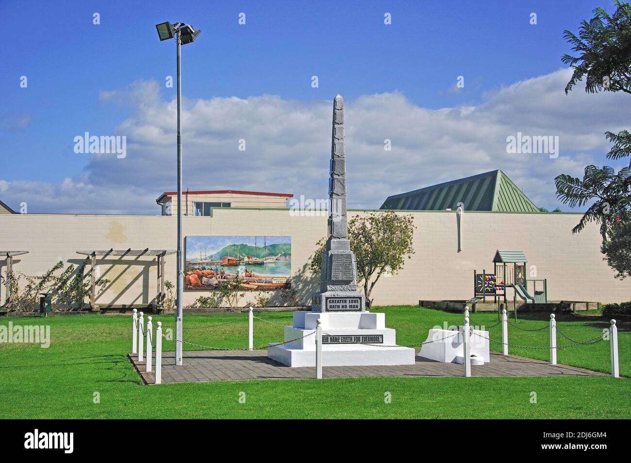 War Memorial Park, Whitianga, Mercury Bay, péninsule de Coromandel, de la région de Waikato, Nouvelle-Zélande, île du Nord Banque D'Images