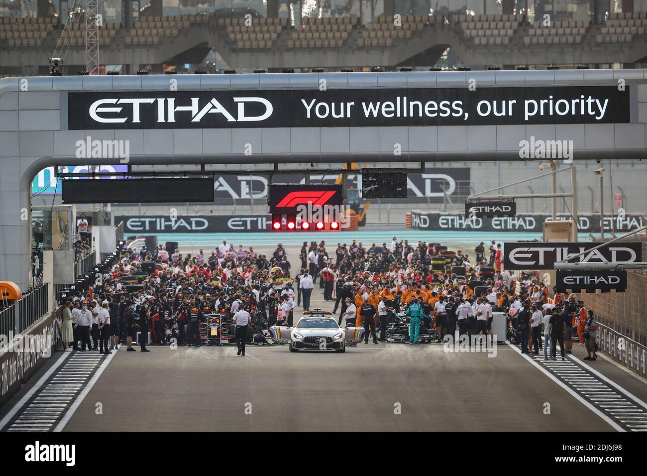 Abu Dhabi, Émirats arabes Unis. 12 décembre 2020. Grille de départ, grille de départ, pendant la Formule 1 Etihad Airways Grand Prix 2020 d'Abu Dhabi, du 11 au 13 décembre 2020 sur le circuit Yas Marina, à Abu Dhabi - photo Antonin Vincent / DPPI / LM crédit: Gruppo Editoriale LiveMedia / Alay Live News Banque D'Images