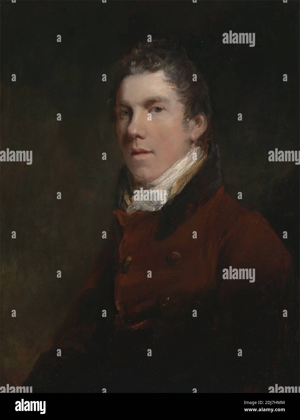 Sir David Wilkie, John Jackson, 1778–1831, Royaume-Uni, vers. 1810, huile sur panneau, support (PTG) : 19 1/8 × 14 3/4 pouces (48.6 × 37.5 cm), sombre, homme, portrait Banque D'Images