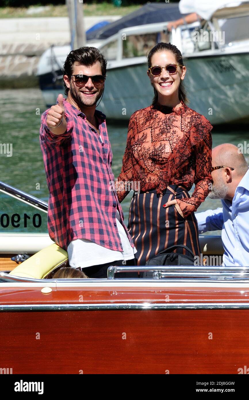 Maria Clara Alonso Et Diego Dominguez Arrivent A L Hotel Excelsior Sur Le Lido A Venise Italie Dans Le Cadre Du 73e Mostra Festival International Du Film De Venise Le 06 Septembre 16
