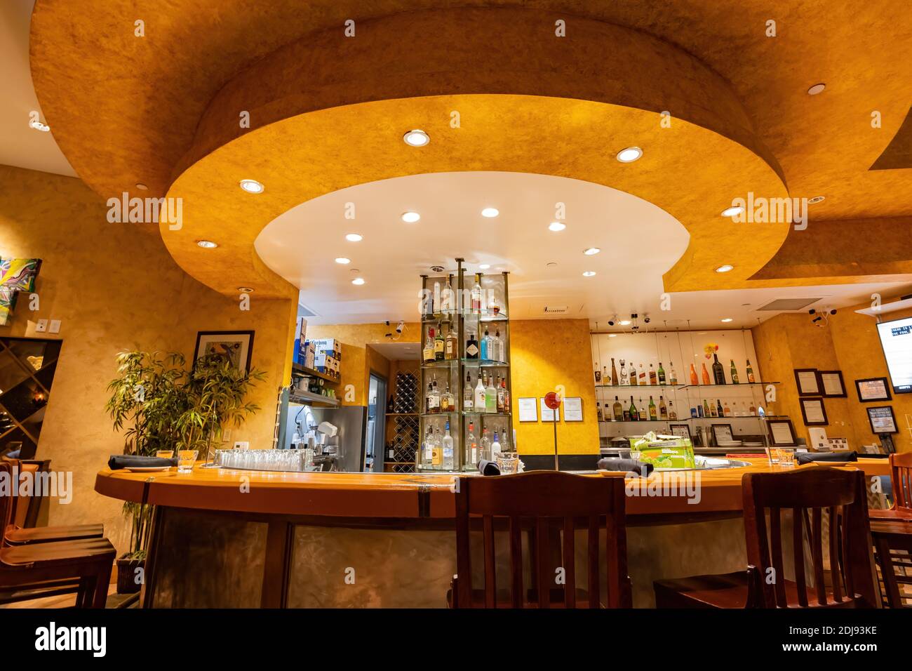 Las Vegas, 25 NOVEMBRE 2020 - vue sur l'intérieur du restaurant brésilien Pampas Banque D'Images