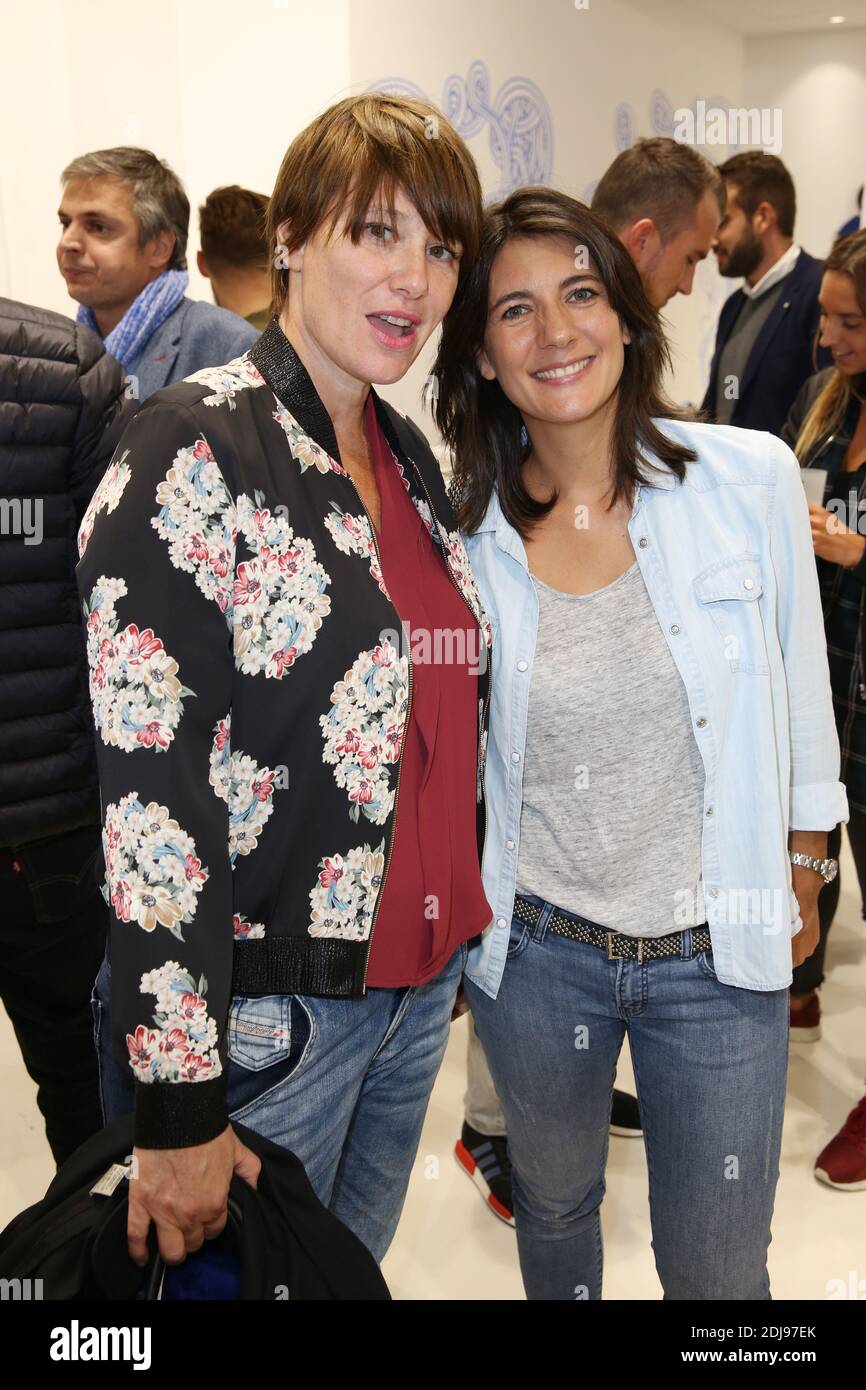 Maitena Biraben et Estelle Denis assiste a la soirée d'inauguration de la  boutique 'le Coq sportif', Boulevard St-Germain a Paris, France le 21  septembre 2016. Photo de Jerome Domine/ABACAPRESS.COM Photo Stock -