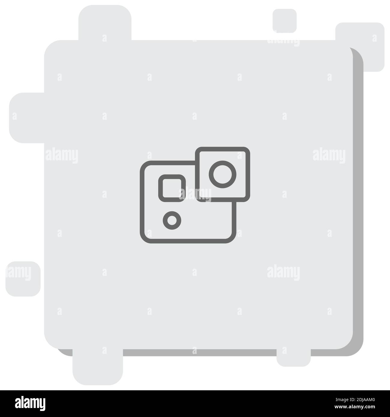 icône de vecteur de caméra d'action illustration moderne de vecteur simple Banque D'Images