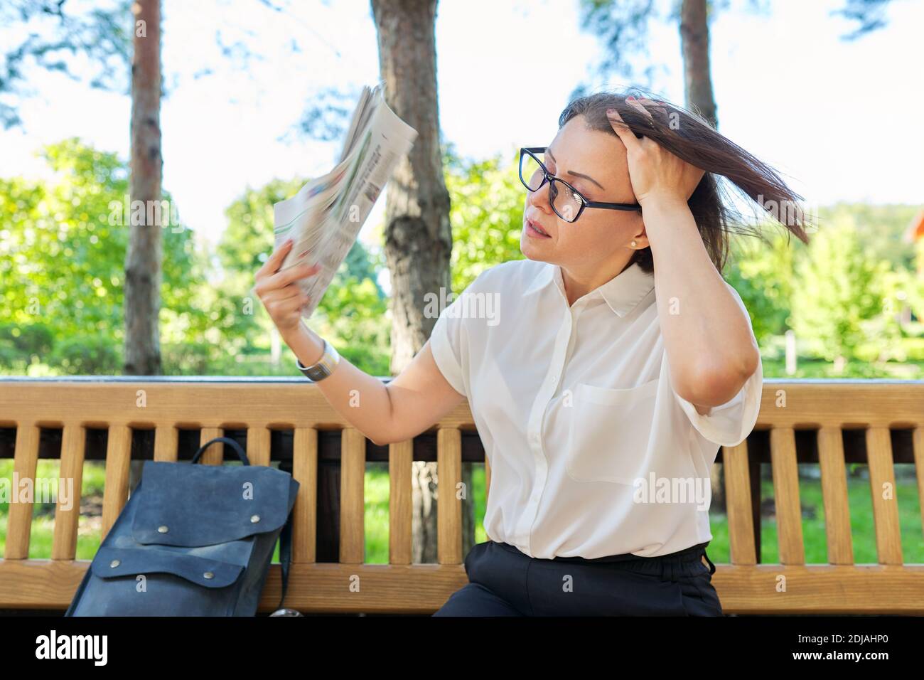 Maturité, âge moyen, santé, ménopause, concept d'âge Banque D'Images