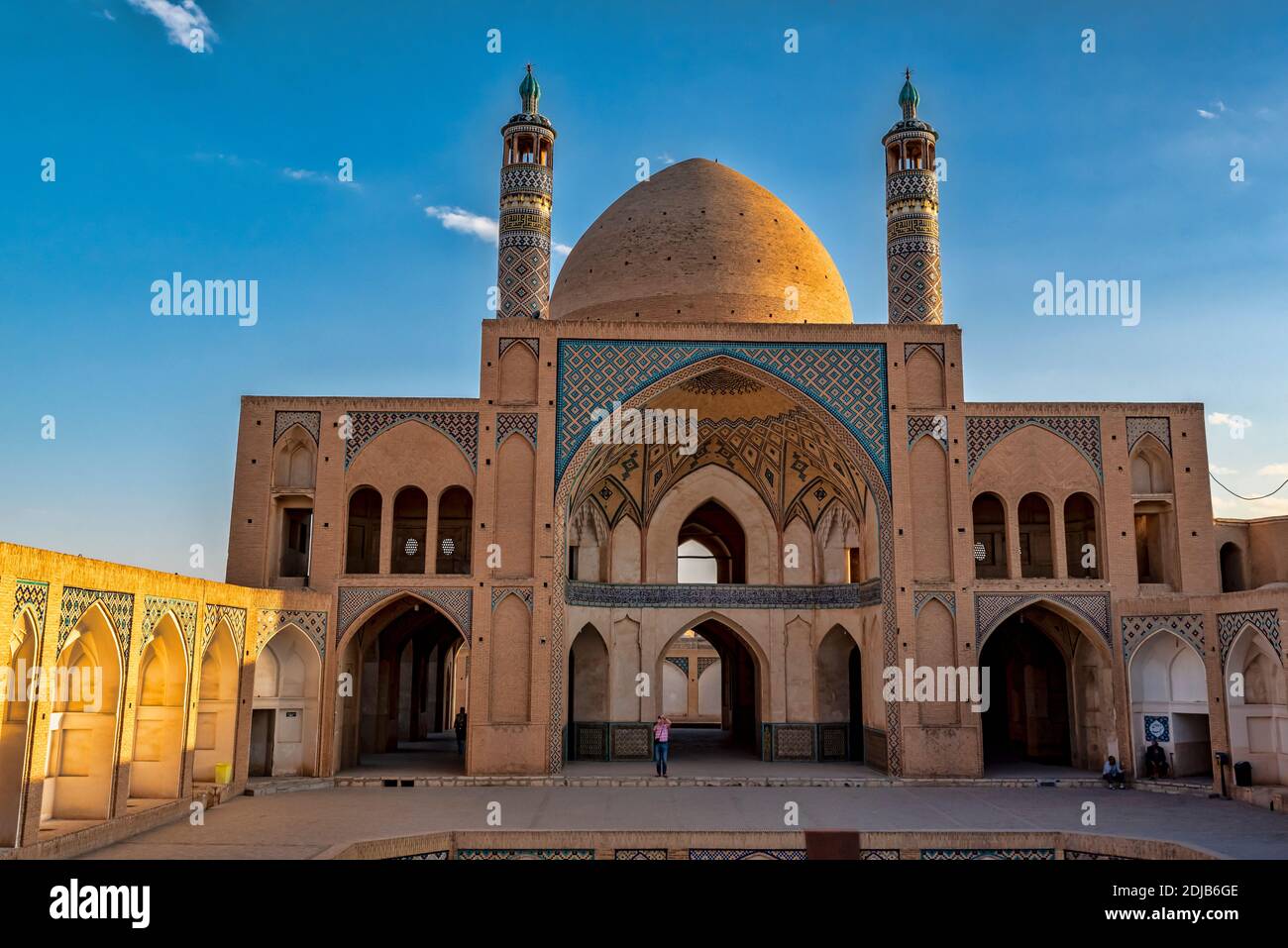 23 octobre 2018. Mosquée Agha Bozorg, Kashan, Iran Banque D'Images