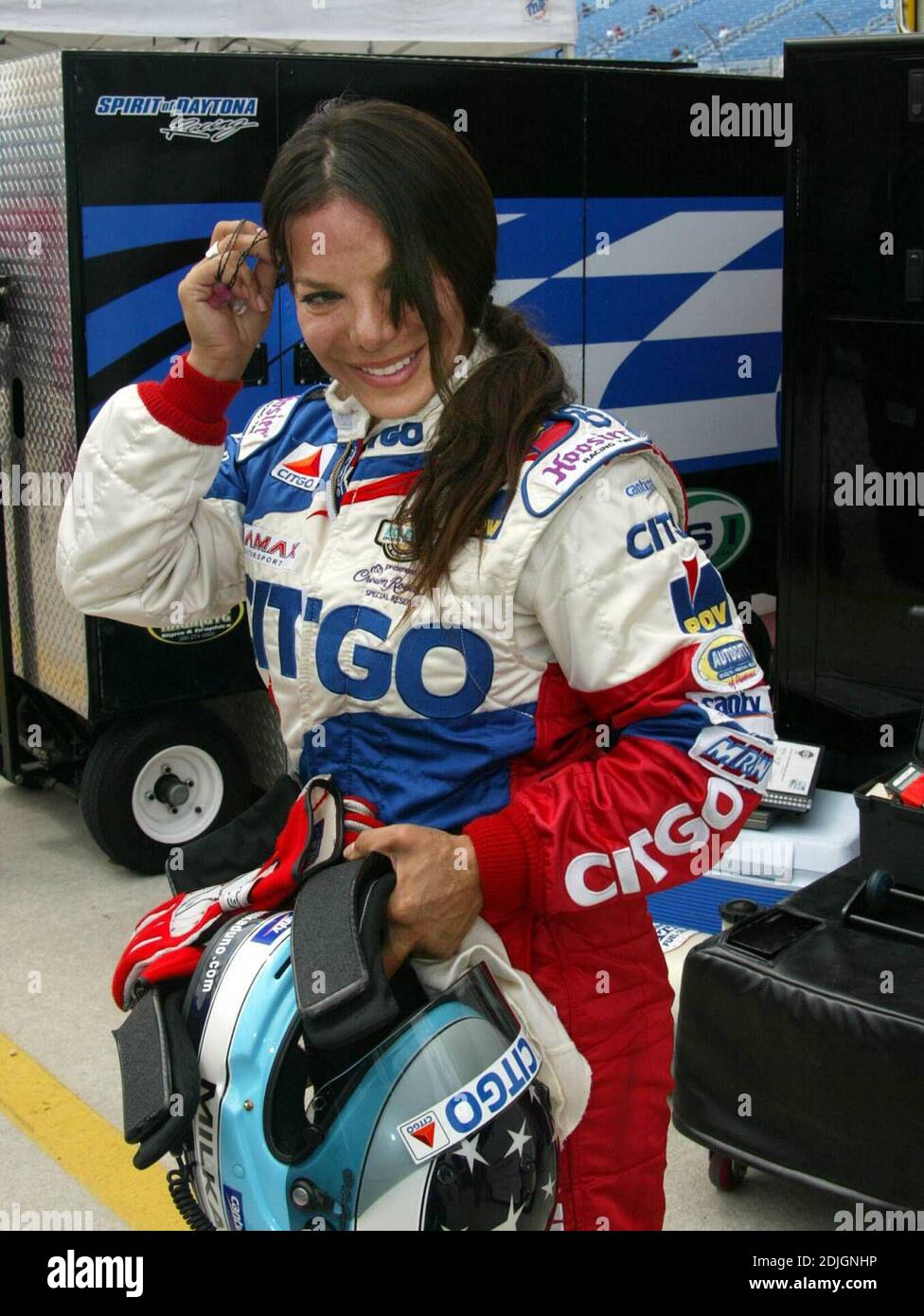 Danica Patrick au week-end Toyota Indy 300 au Homestead Miami Speedway. Qualification Indy Pro Series. 03/24/06 Banque D'Images