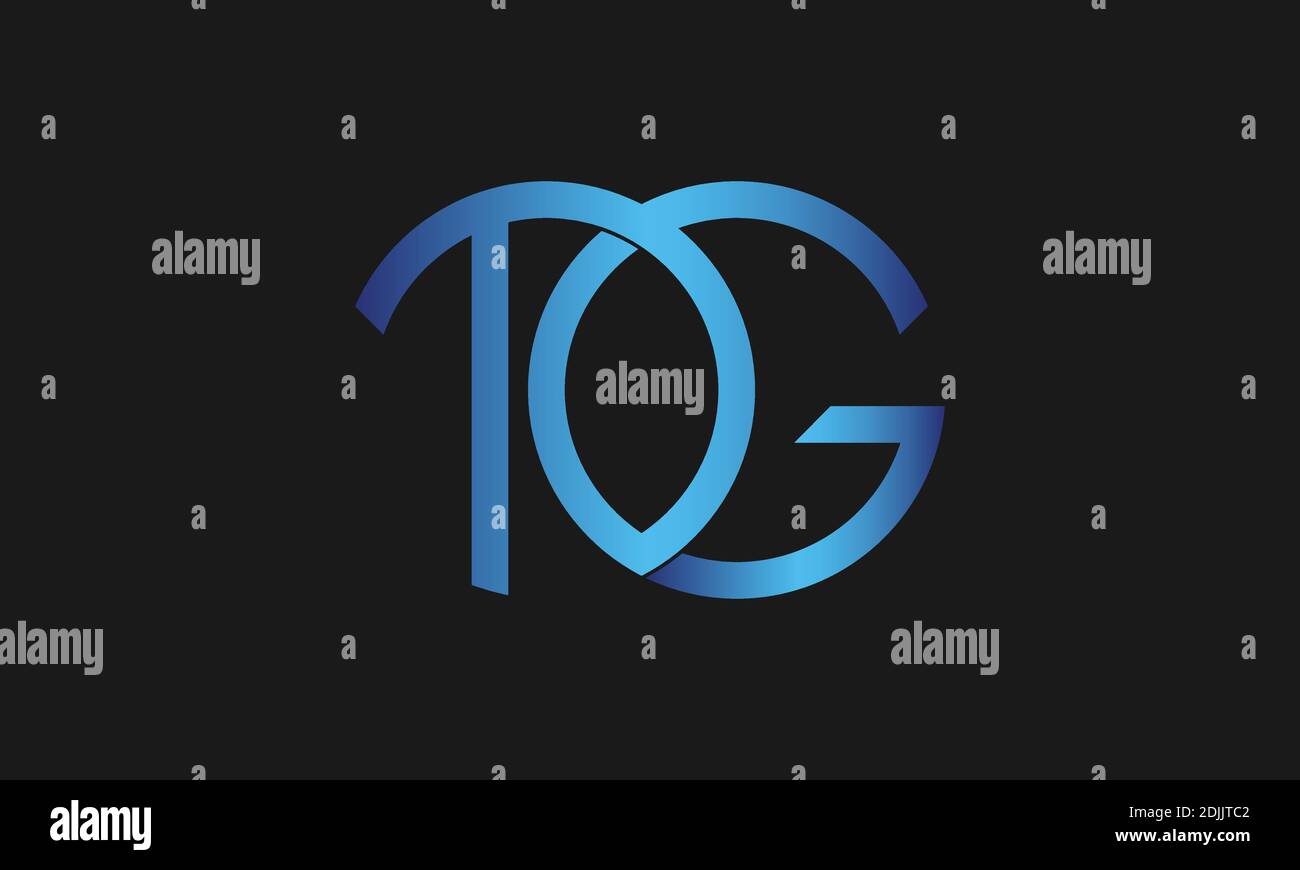 Logo TG, logo circulaire lettre T et lettre G, modèle de logo commercial. Illustration de Vecteur