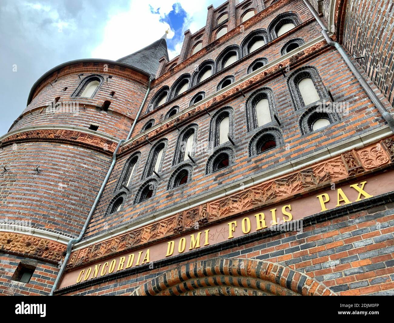 L'Holsten Gate à Lübeck Banque D'Images
