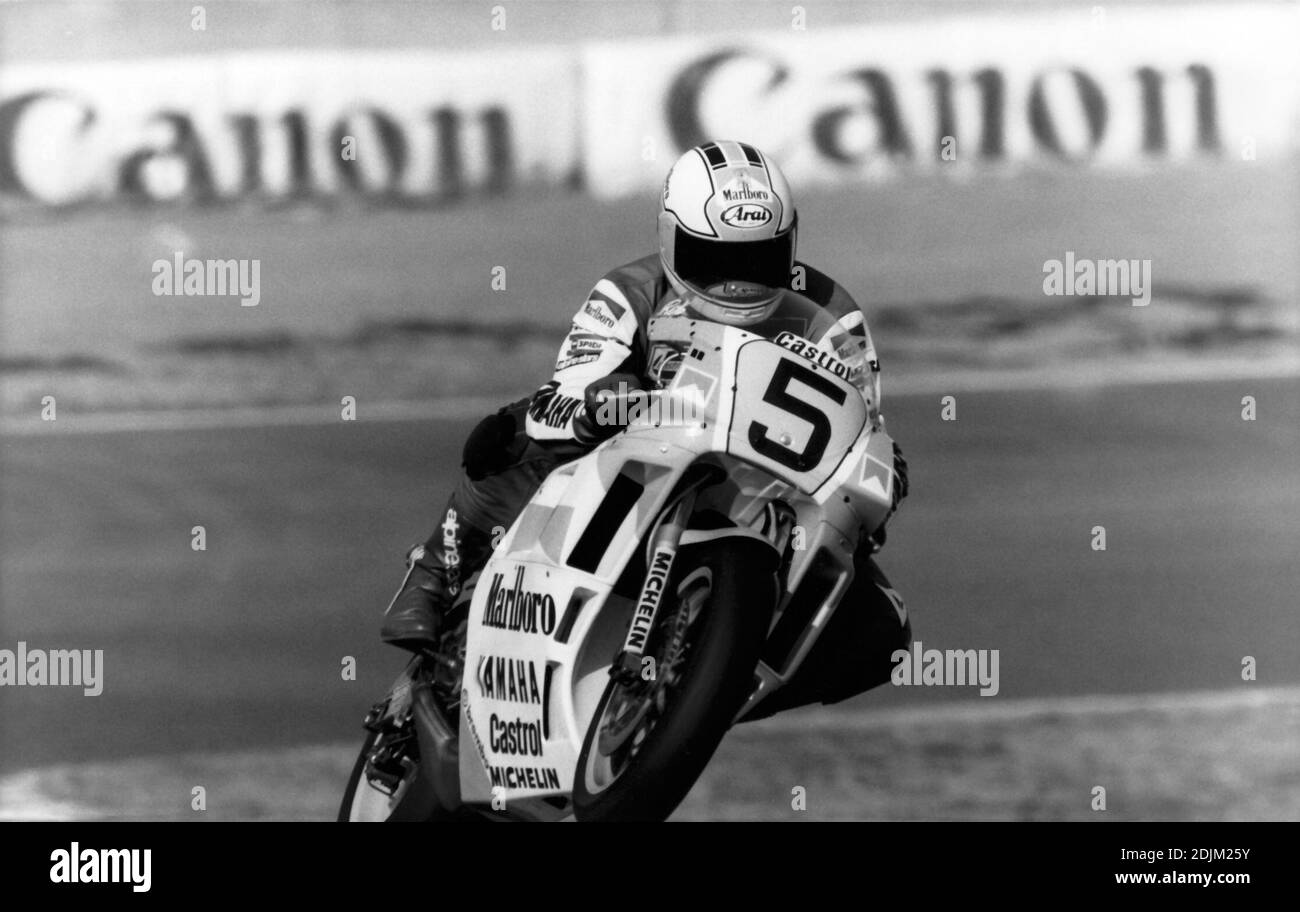 Rob McElnea (GB), Yamaha 500, Japan GP 1987, Suzuka Banque D'Images