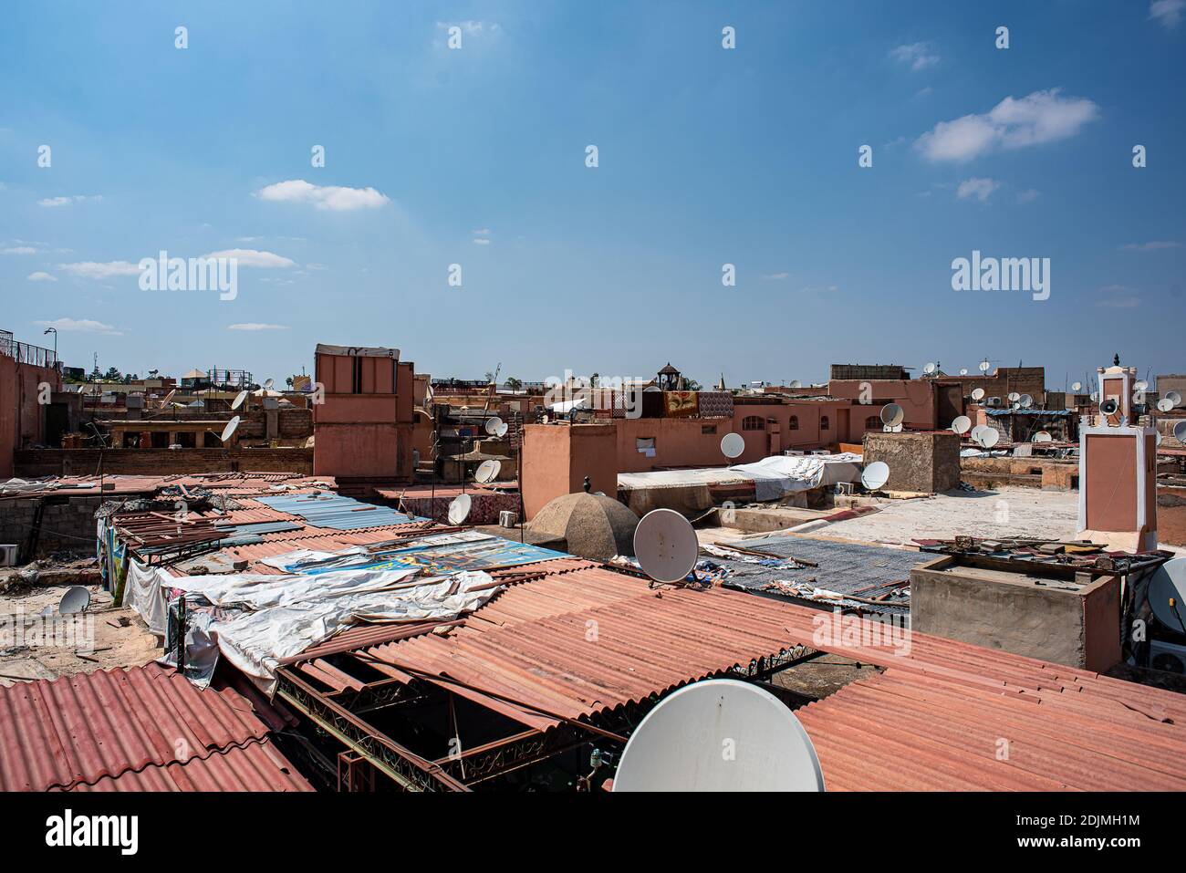 Marrakech, Morroco, Afrique - 30 avril 2019 : chaos de Marrakech Banque D'Images