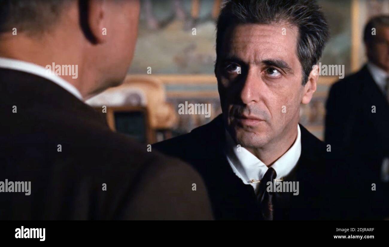 LE PARRAIN CODA LA MORT DE MICHAEL CORLEONE, (alias LE PARRAIN, PARTIE III), de gauche à droite