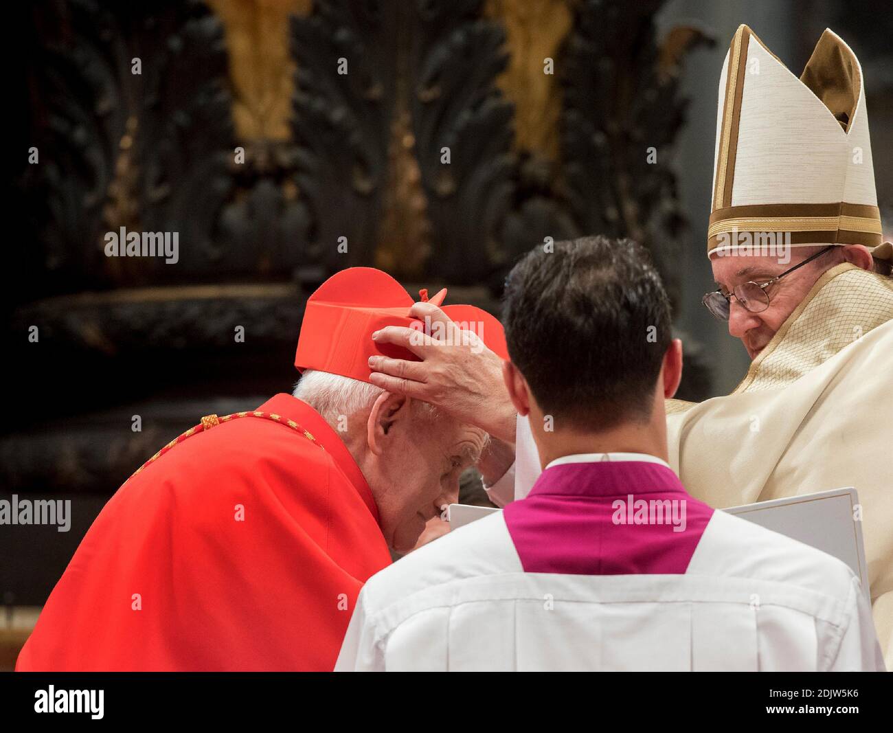 Le pape François nomme le nouveau cardinal Ernest SIMONI d'Albanie, lors d'un consistoire public ordinaire dans la basilique Saint-Pierre au Vatican, le 19 novembre 2016. Le pape François a créé 17 nouveaux cardinaux. Photo par ABACAPRESS.COM Banque D'Images Le pape François nomme le nouveau cardinal Ernest SIMONI d'Albanie, lors d'un consistoire public ordinaire dans la basilique Saint-Pierre au Vatican, le 19 novembre 2016. Le pape François a créé 17 nouveaux cardinaux. Photo par ABACAPRESS.COM Banque D'Images