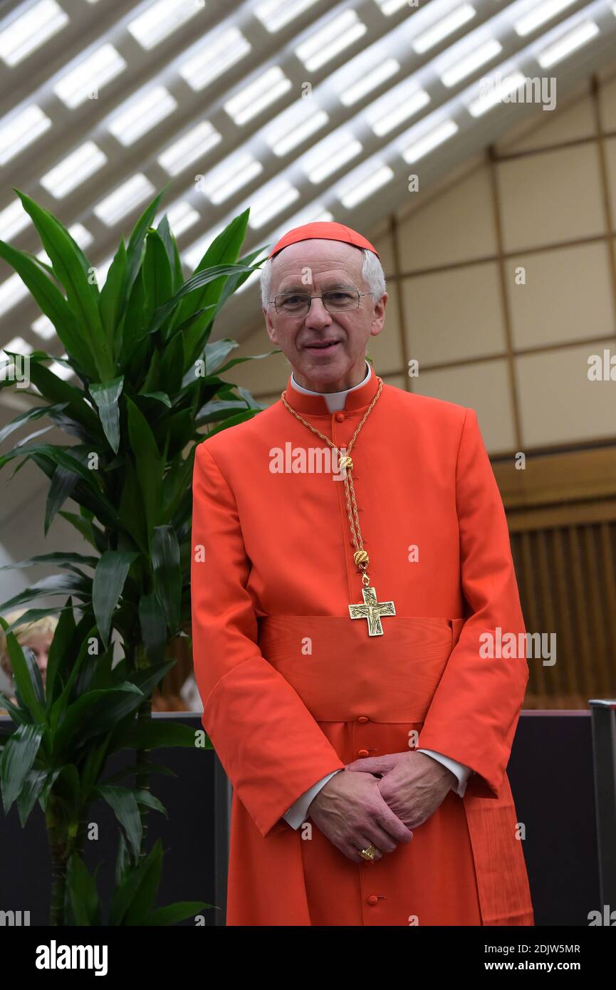 Le cardinal nouvellement élevé Jozef DE KESEL de Belgique assiste à une visite de courtoisie à la suite d'un consistoire le 19 novembre 2016 à la salle d'audience Paul VI au Vatican. Le pape François a créé 17 nouveaux cardinaux du monde entier. Photo par Eric Vandeville/ABACAPRESS.COM Banque D'Images Le cardinal nouvellement élevé Jozef DE KESEL de Belgique assiste à une visite de courtoisie à la suite d'un consistoire le 19 novembre 2016 à la salle d'audience Paul VI au Vatican. Le pape François a créé 17 nouveaux cardinaux du monde entier. Photo par Eric Vandeville/ABACAPRESS.COM Banque D'Images