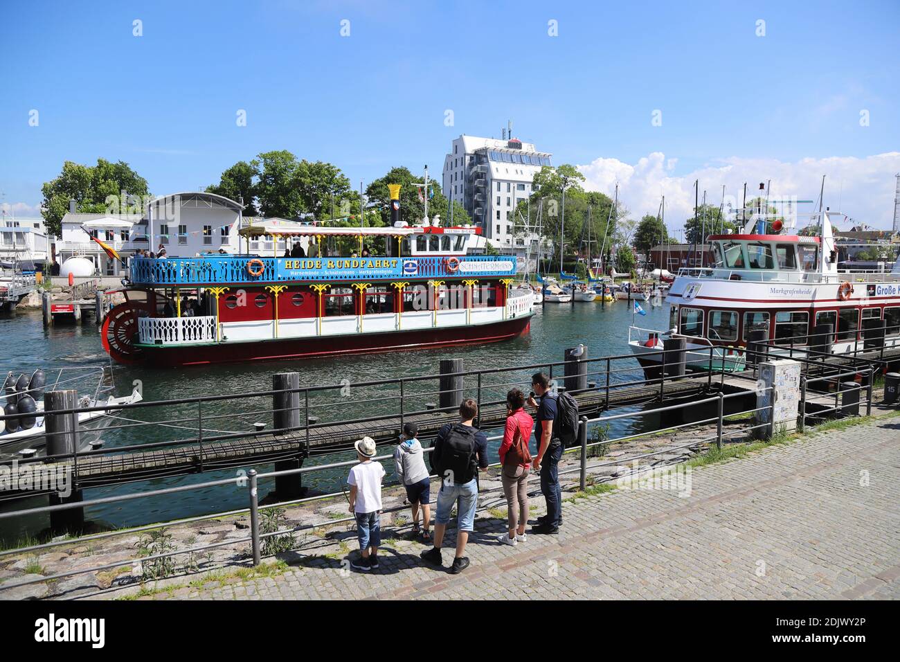 Allemagne, Mer Baltique côte mecklembourgeoise, Mecklenburg-Ouest Pomerania, station balnéaire de Warnemünde, Banque D'Images