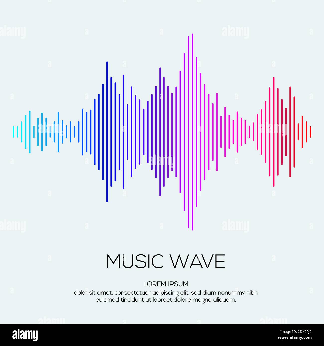 Égaliseur d'ondes sonores moderne. Illustration vectorielle sur fond sombre Illustration de Vecteur