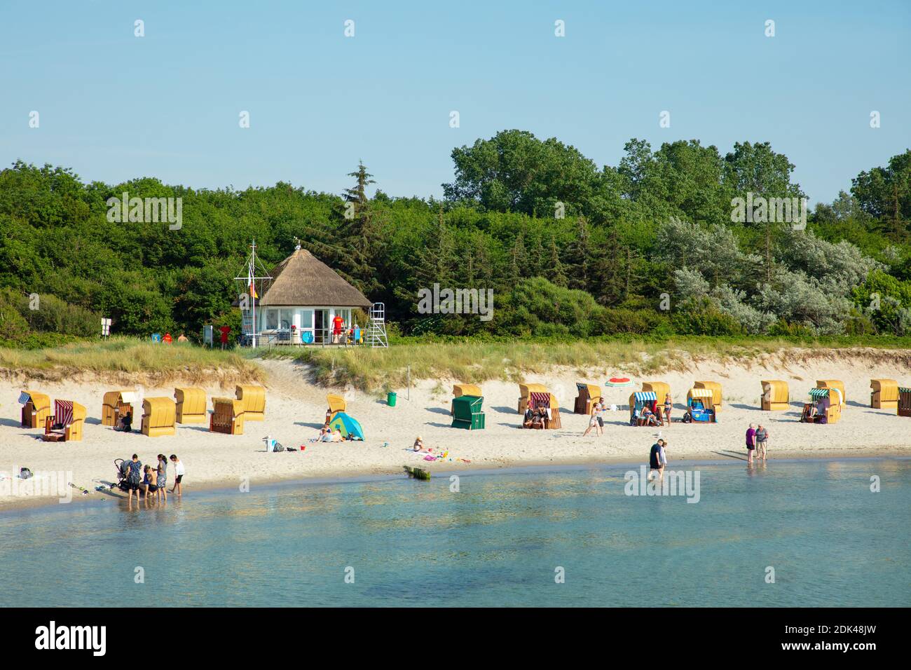 Allemagne, Mecklenburg-Ouest Pomerania, Fischland-Darß-Zingst, Ostseebad Wustrow, plage Baltique, Banque D'Images