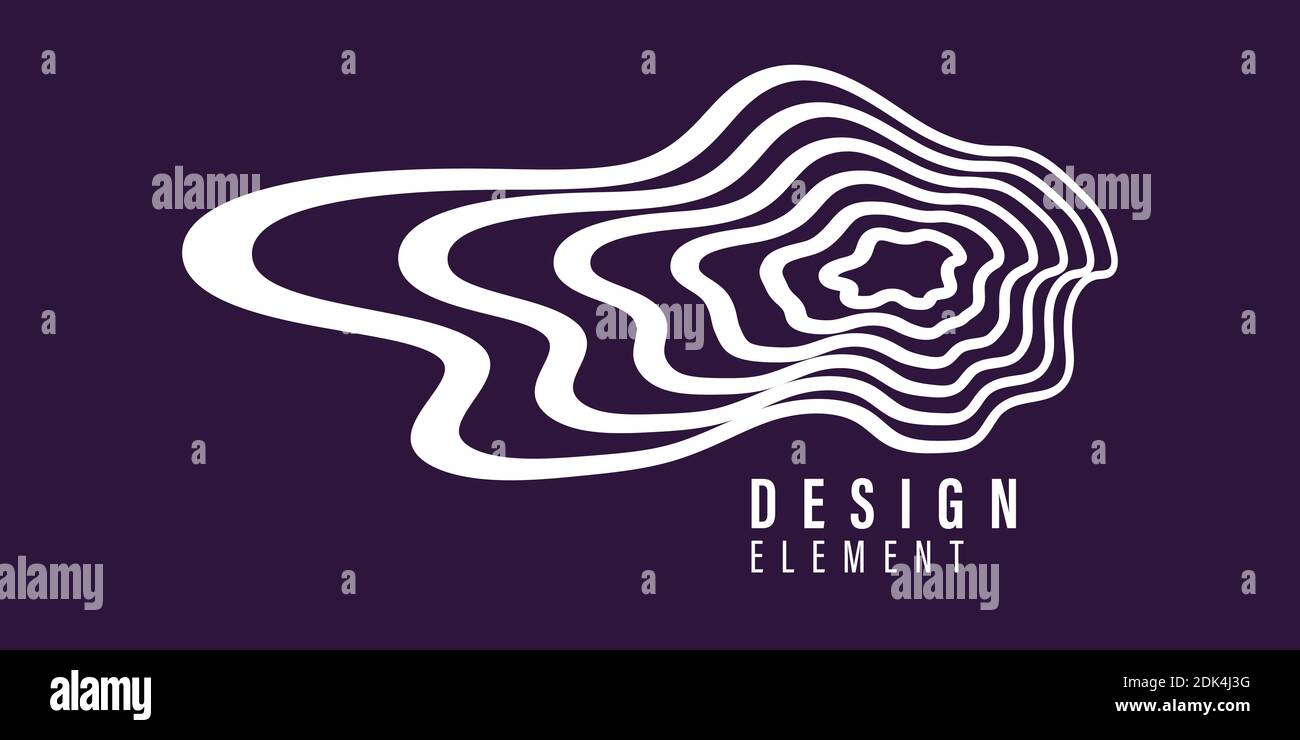 Les éléments amorphes avec l'effet de la distorsion visuelle. Illustration de Vecteur