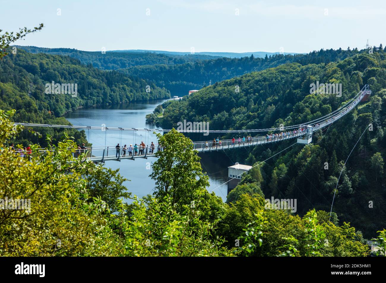 Allemagne, Saxe-Anhalt, Harz, pont suspendu Titan RT au barrage de Rappbode, Banque D'Images