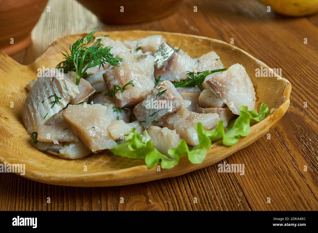 Salade d'indigirka sibérien salade de poisson russe qui a ses