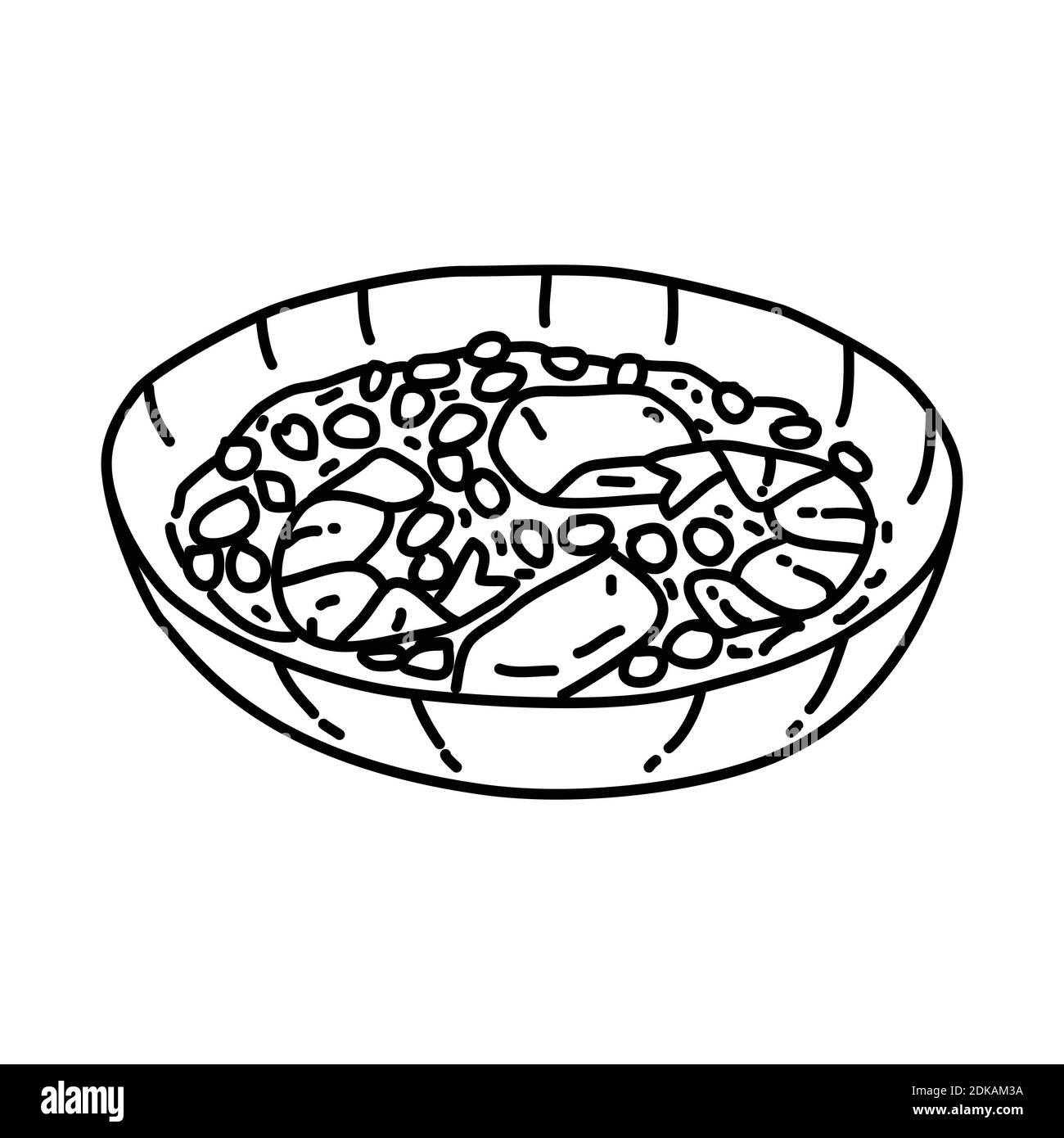 Icône jambalaya. Style d'icône Doodle dessiné à la main ou Contour Illustration de Vecteur Icône jambalaya. Style d'icône Doodle dessiné à la main ou Contour Illustration de Vecteur