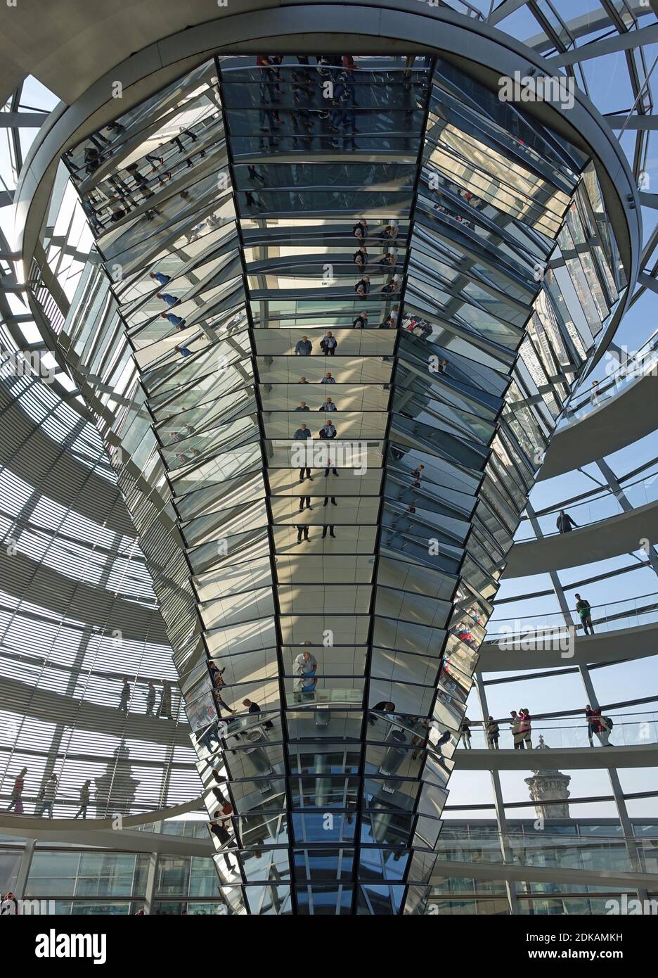 Miroir Cone Reichstag Berlin Banque D'Images