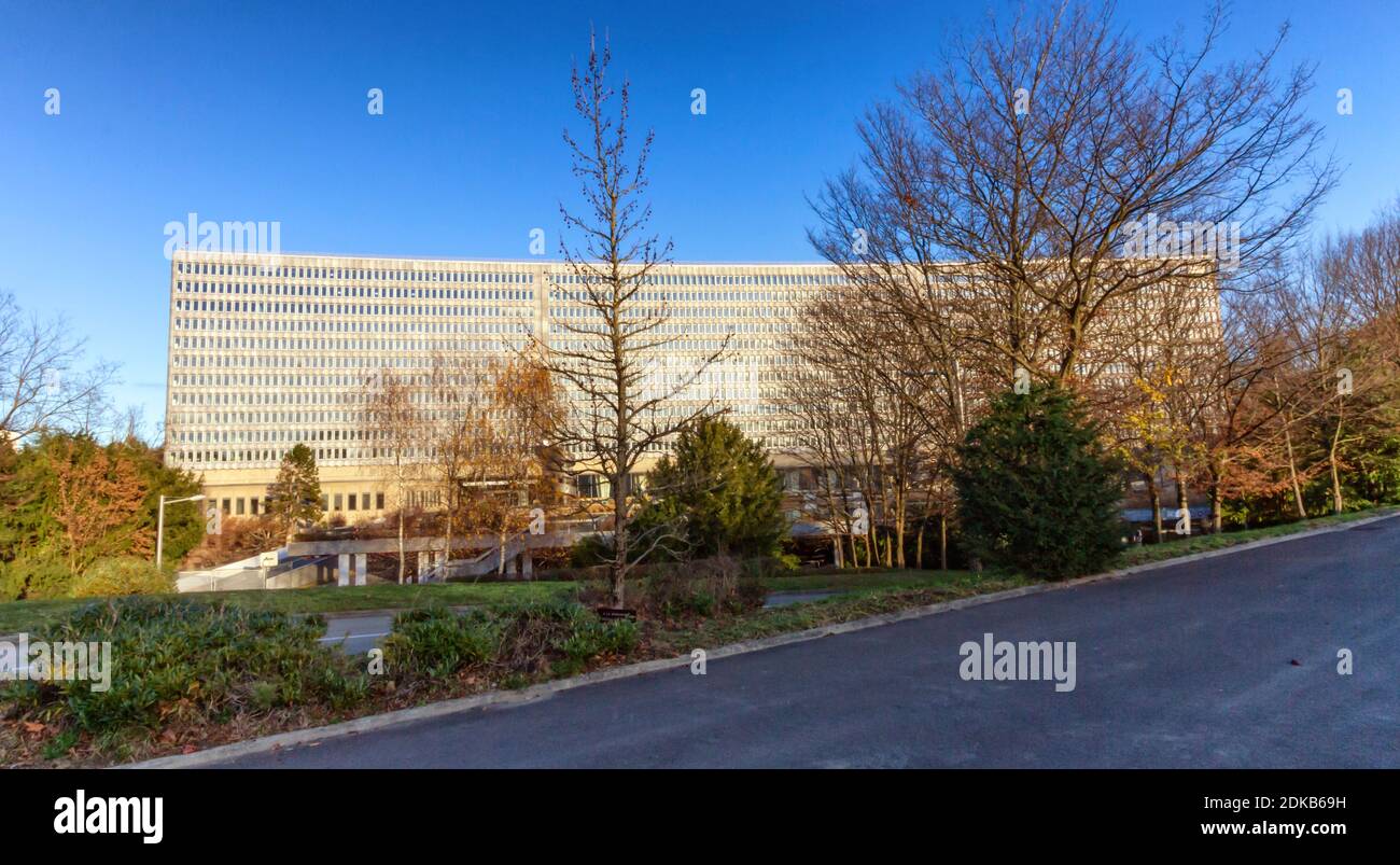 Genève, Suisse - décembre 7 : siège du Bureau international du travail Banque D'Images
