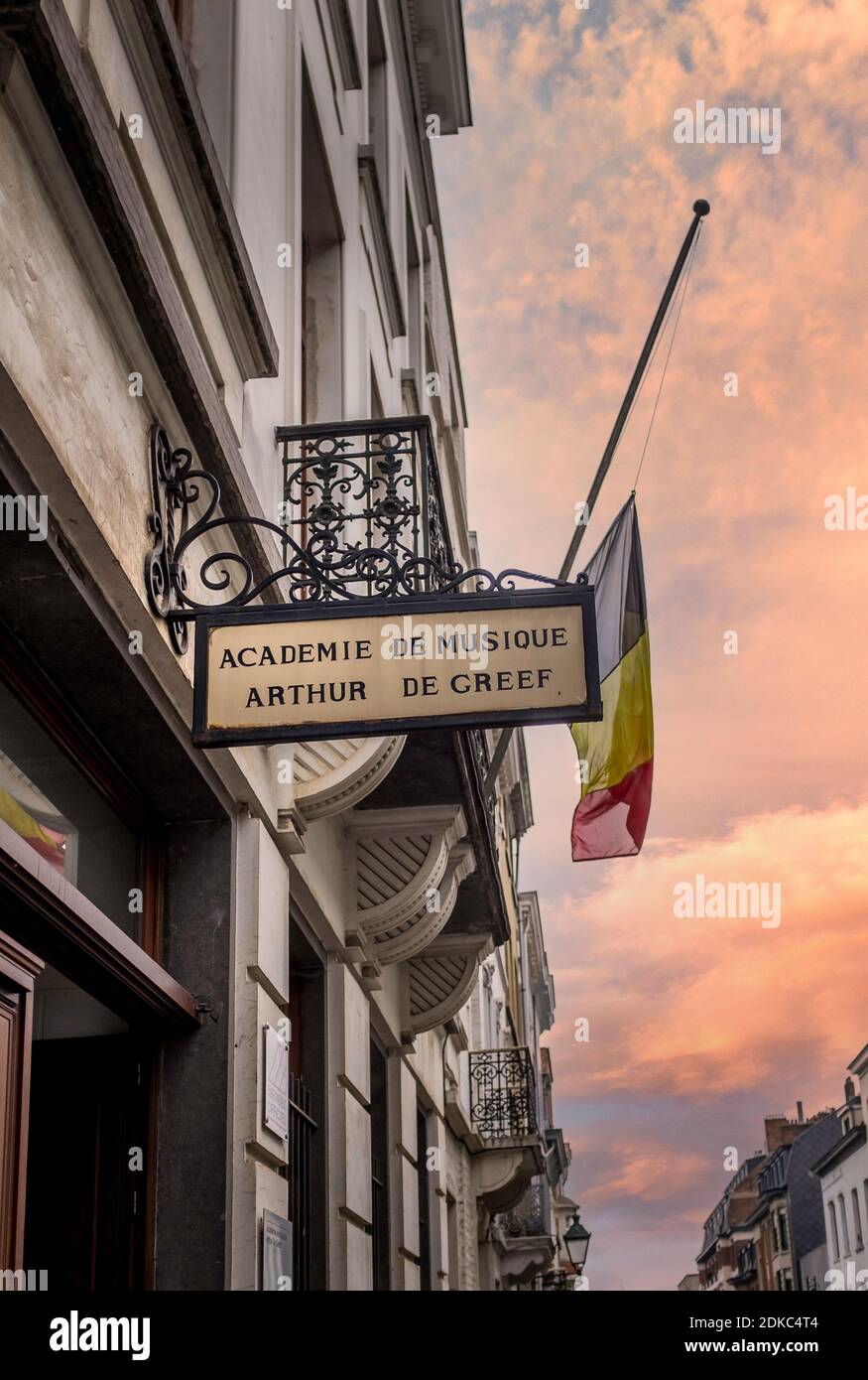 Lumière du soleil en Belgique Banque D'Images