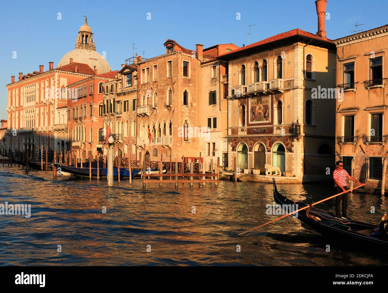 I/Venedig : Canal Grande : Palazzo Barbarigo Banque D'Images