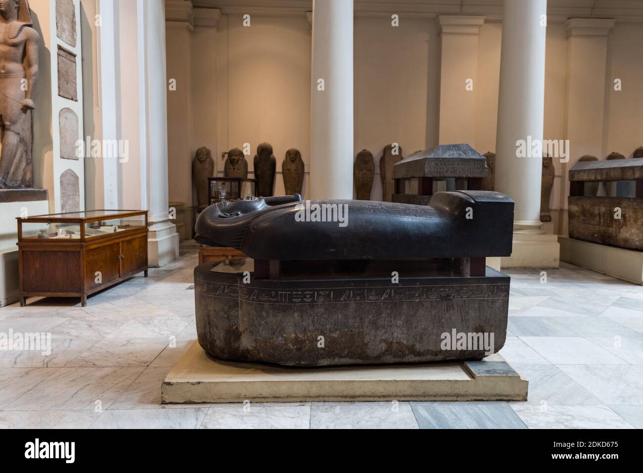 Coffins of Mummy à l'intérieur du Musée des antiquités égyptiennes, ou Musée du Caire, au Caire, en Égypte, abrite une vaste collection d'Egyp antique Banque D'Images