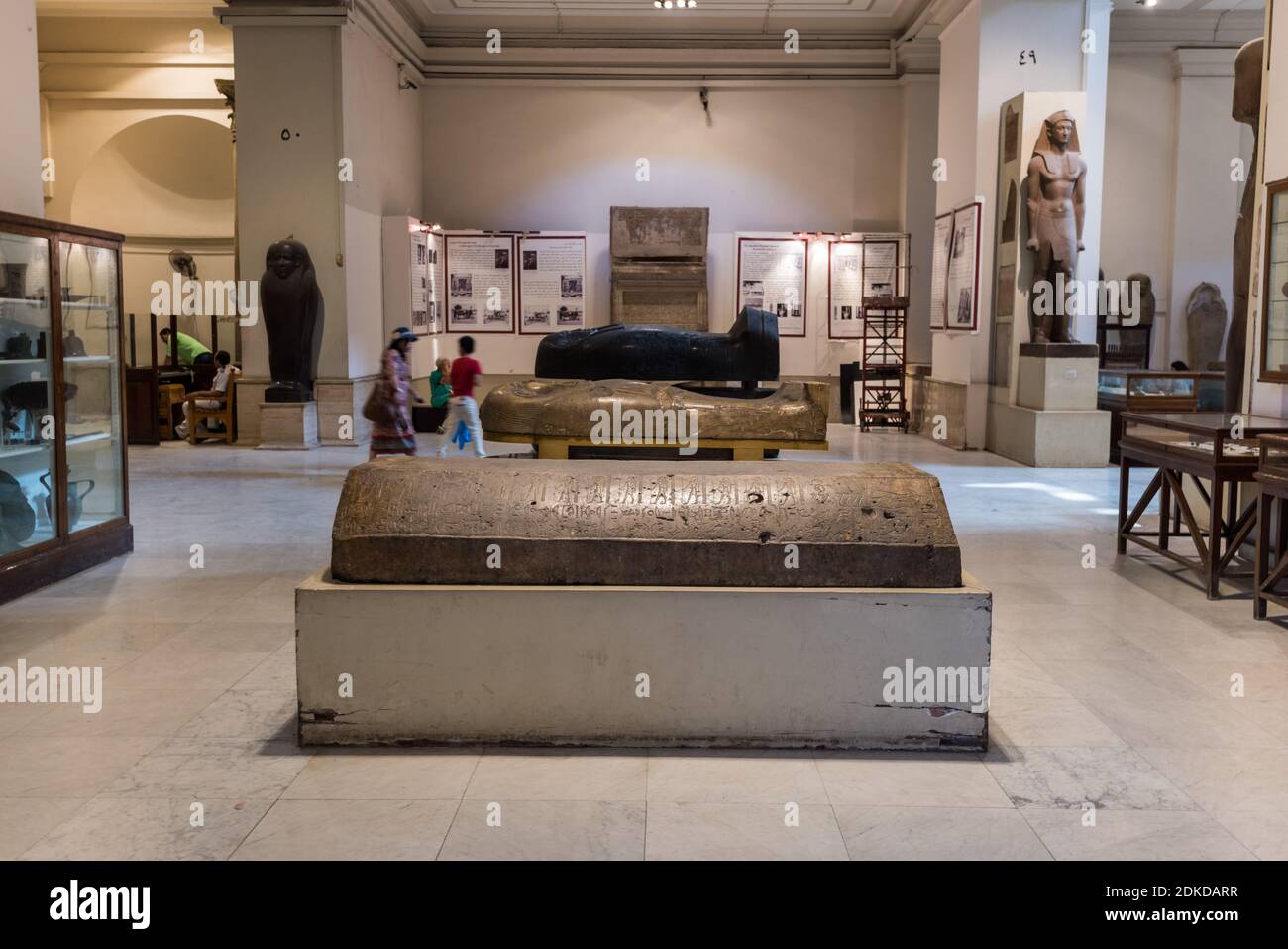 Coffins of Mummy à l'intérieur du Musée des antiquités égyptiennes, ou Musée du Caire, au Caire, en Égypte, abrite une vaste collection d'Egyp antique Banque D'Images