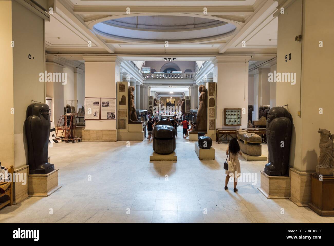 Coffins of Mummy à l'intérieur du Musée des antiquités égyptiennes, ou Musée du Caire, au Caire, en Égypte, abrite une vaste collection d'Egyp antique Banque D'Images