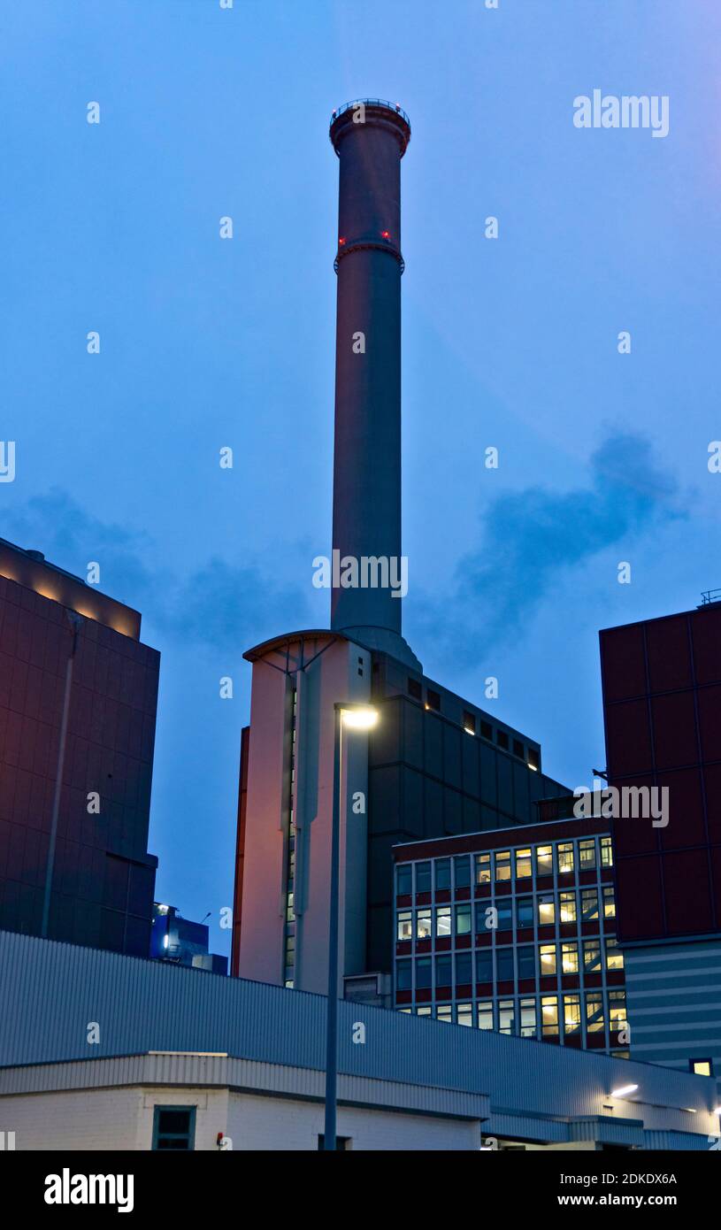 Centrale thermique et électrique de Mainova à Francfort-sur-le-main Banque D'Images