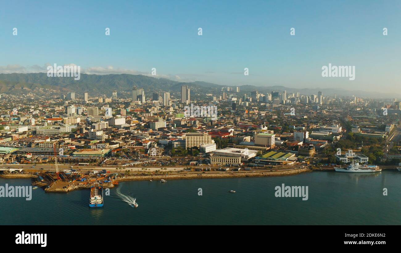 Présentation de la ville de Cebu est la capitale de la province de Cebu et est la deuxième ville des Philippines après l'agglomération de Manille. Banque D'Images