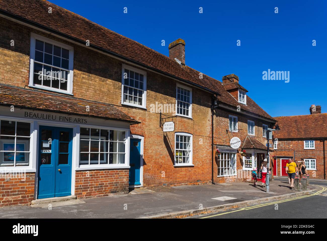 Angleterre, Hampshire, New Forest, Beaulieu, Village Centre Banque D'Images