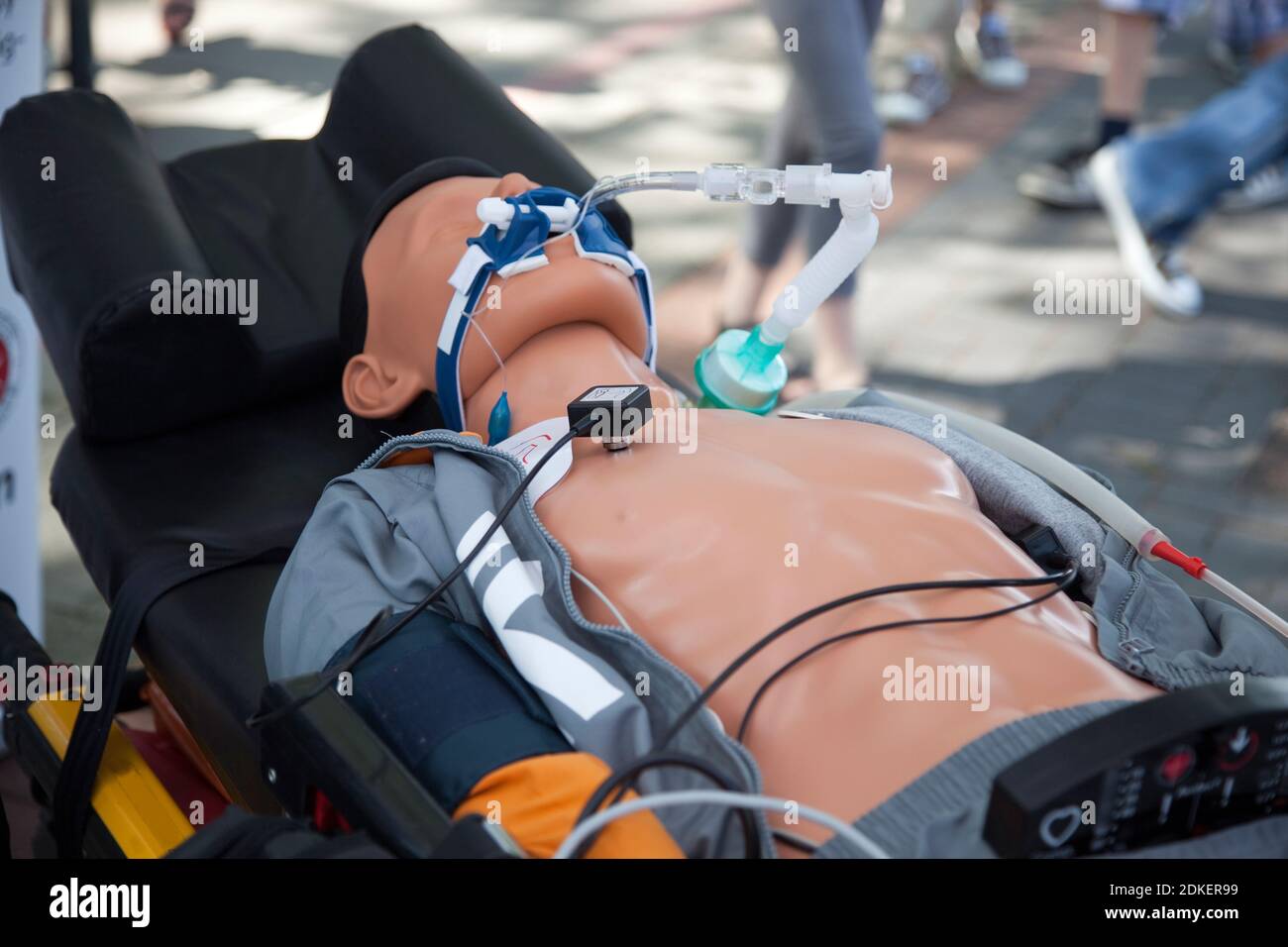 Mannequin de sauvetage pour formation Banque D'Images