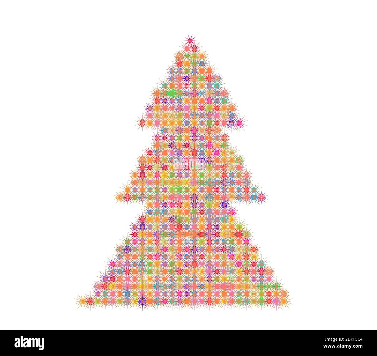 Abstract Christmas Tree Banque D'Images