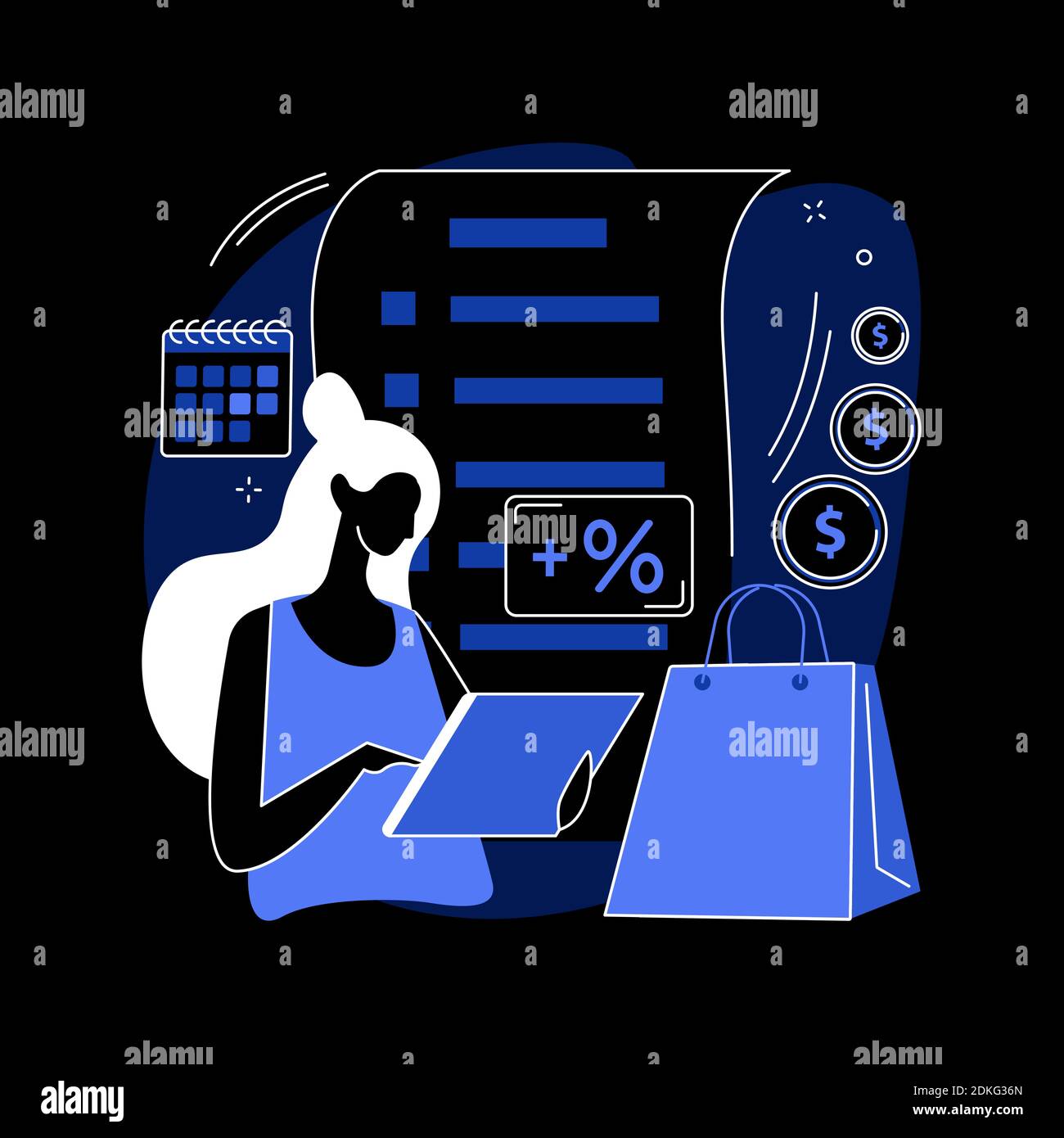 Illustration du vecteur de concept abstrait de report de paiement. Illustration de Vecteur