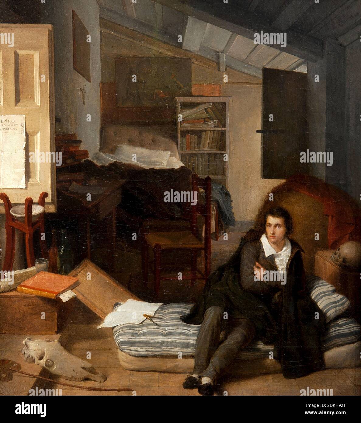 Tommaso Minardi. 1787-1871. Autoportrait. Environ 1813. Peinture à l'huile sur toile cm 37 x 33. Banque D'Images