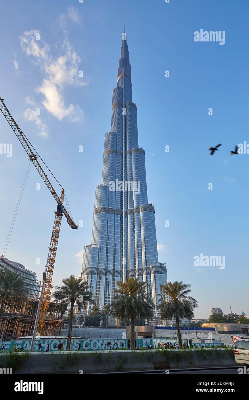 Le Burj Khalifa à Dubaï Banque D'Images
