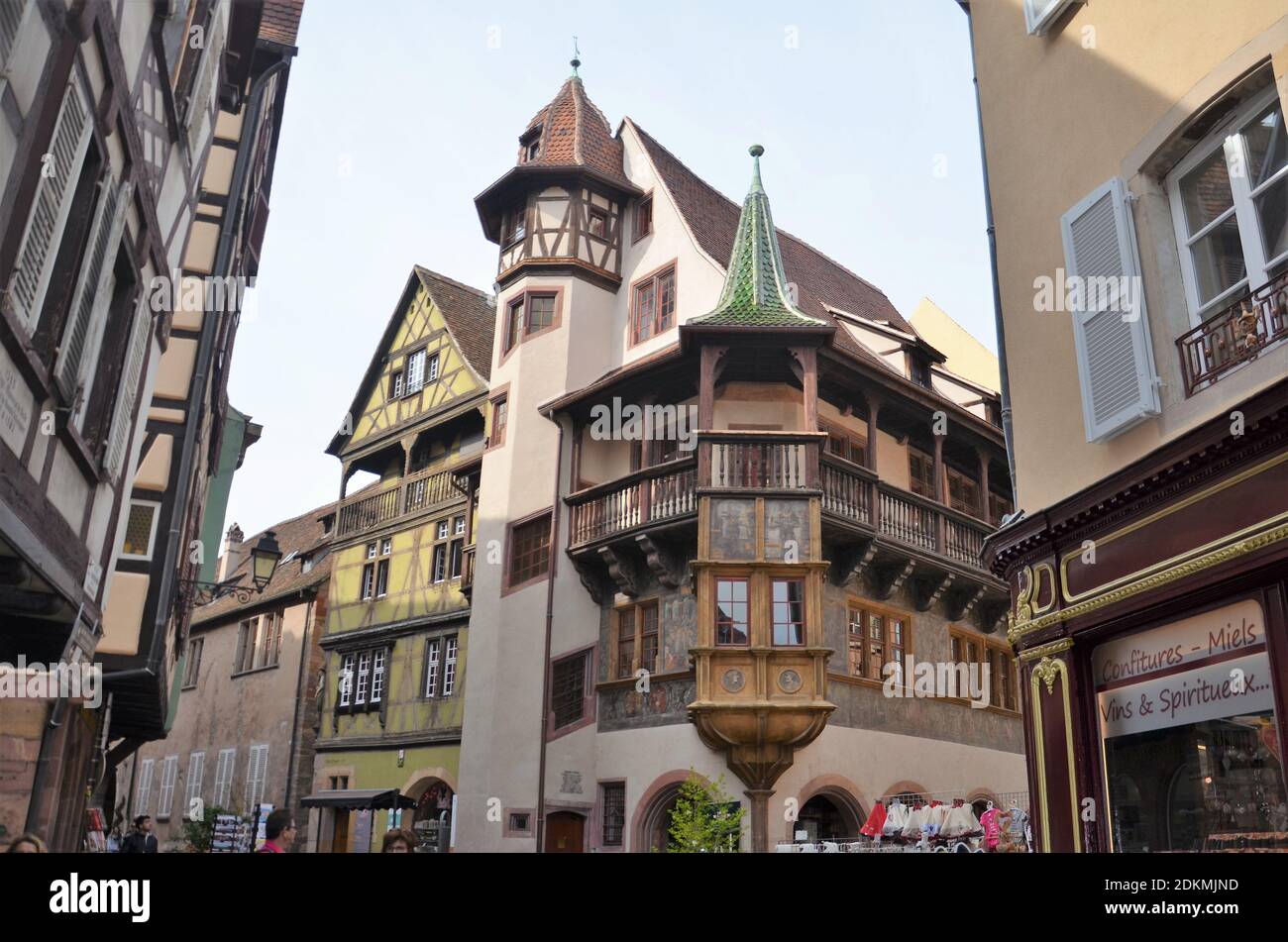 Rues et bâtiments de la vieille ville de Colmar Banque D'Images