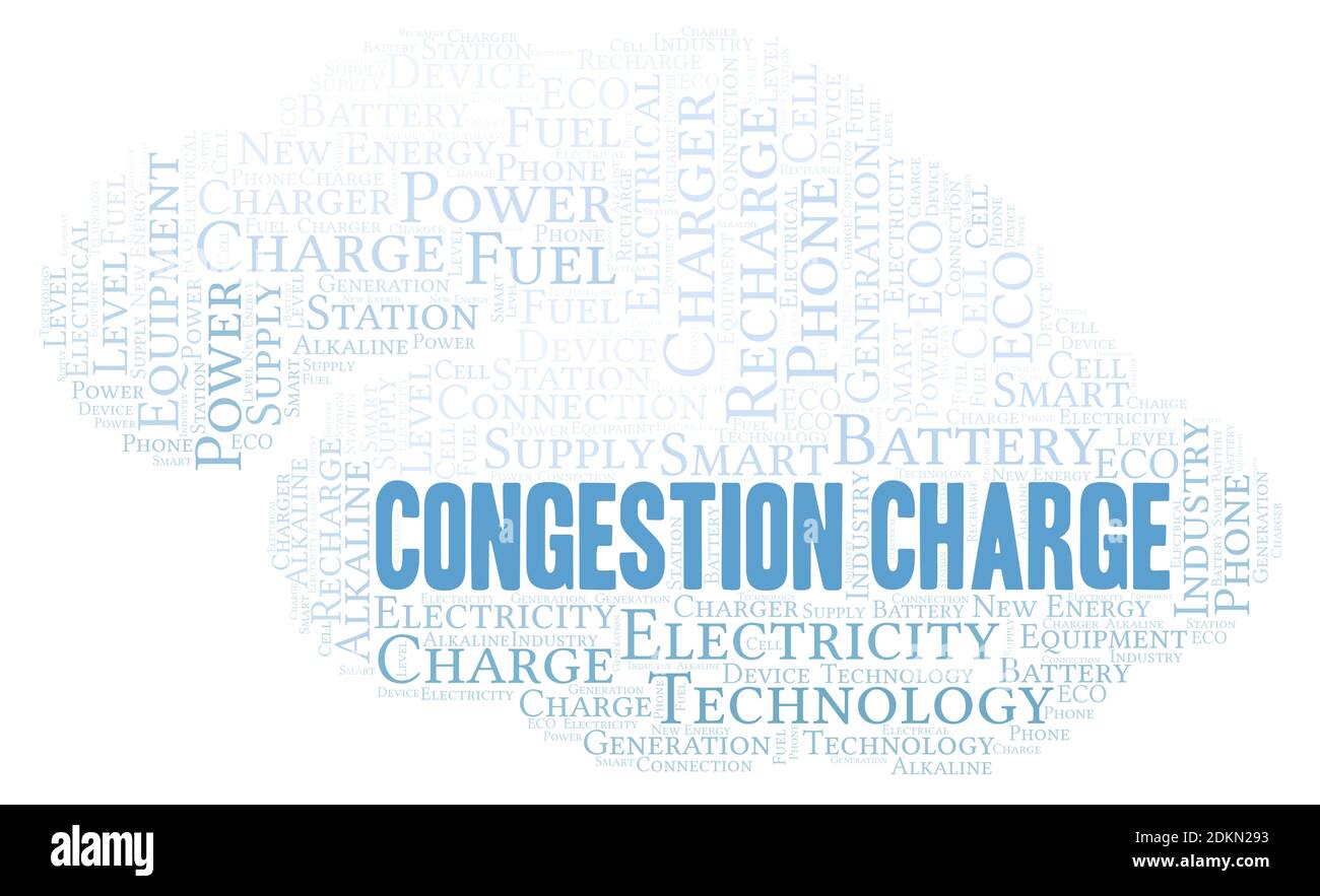 Frais de congestion typographie nuage de mots créer avec du texte seulement. Banque D'Images