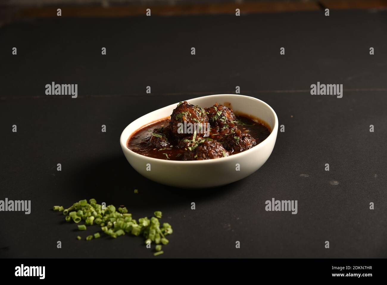 Le Gobi Manchurien est un plat de chou-fleur chinois frit à l'Inde Banque D'Images