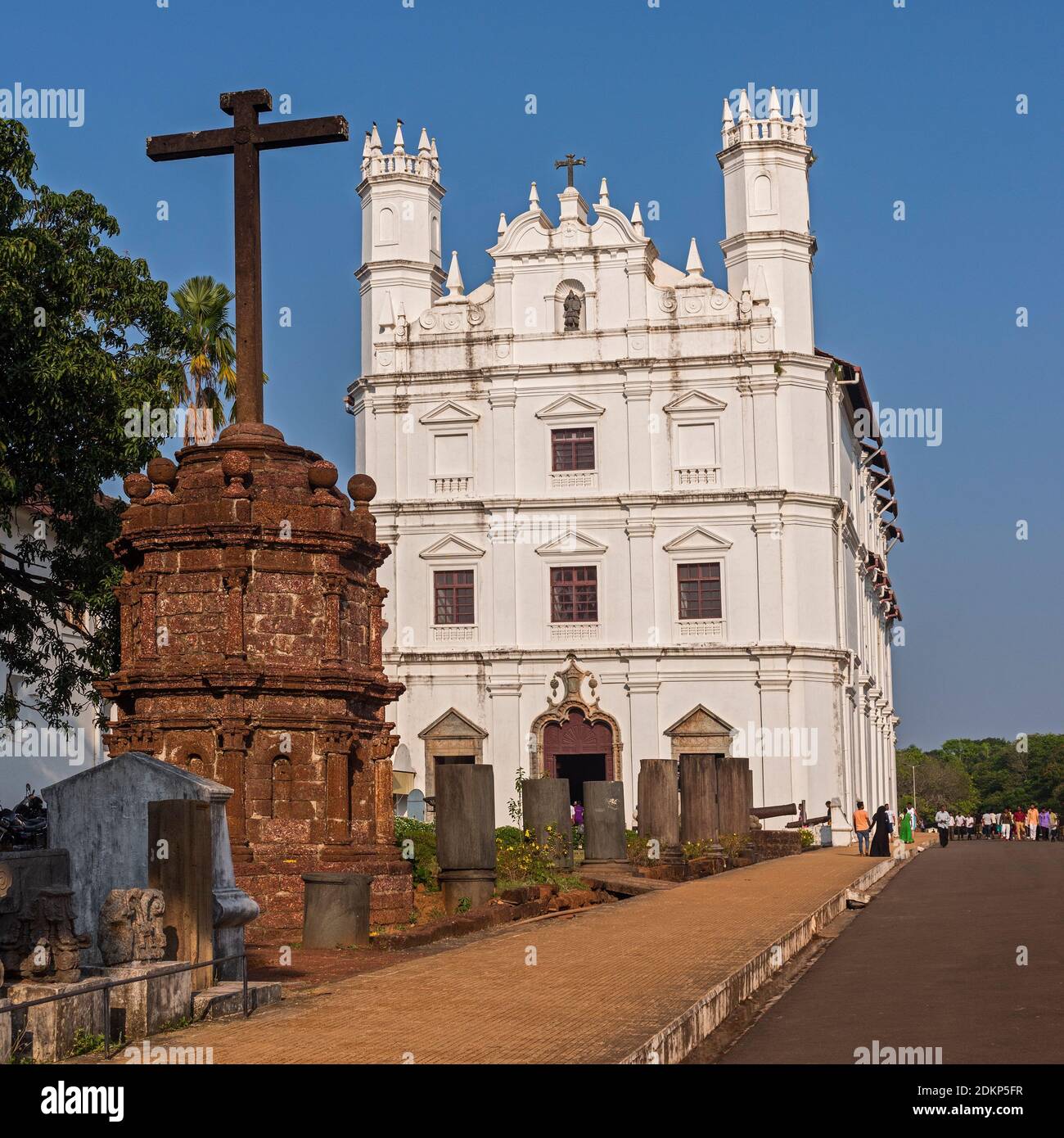 Eglise de Saint François d'assise Old Goa Inde Banque D'Images