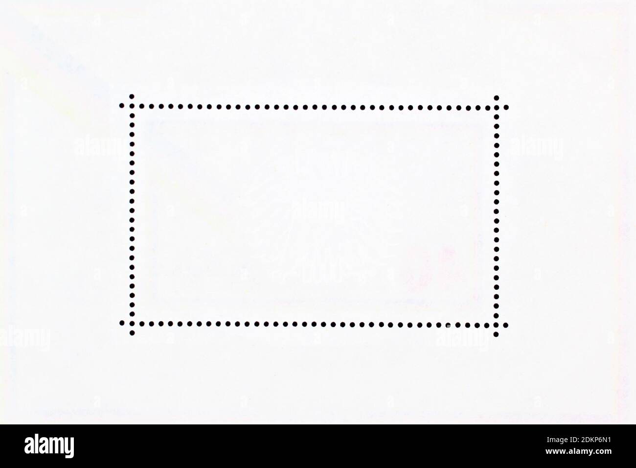 Image concept d'un timbre vierge, affranchissement Banque D'Images