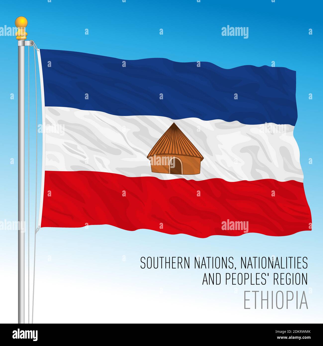 Drapeau régional de la région des nations, nationalités et peuples du Sud, République d'Éthiopie, illustration vectorielle Illustration de Vecteur Drapeau régional de la région des nations, nationalités et peuples du Sud, République d'Éthiopie, illustration vectorielle Illustration de Vecteur