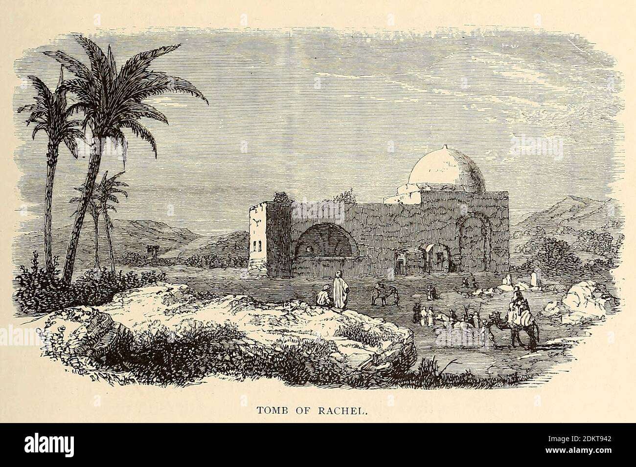 Tombe de Rachel du livre 'ces champs saints : Palestine, illustré par un stylo et un crayon' de Manning, Samuel, 1822-1881; Société religieuse de la tracte (Grande-Bretagne) publié en 1873 Banque D'Images