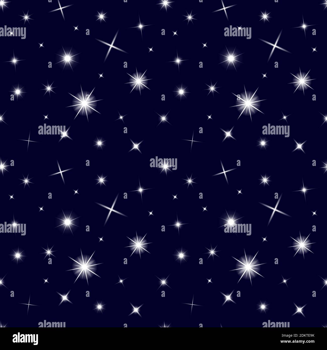 Lumières brillantes étoiles motif sans couture. Fond de Noël avec poussière scintillante transparente. Conception de texture vectorielle. Effet de lumière scintillantes pour les vacances Illustration de Vecteur