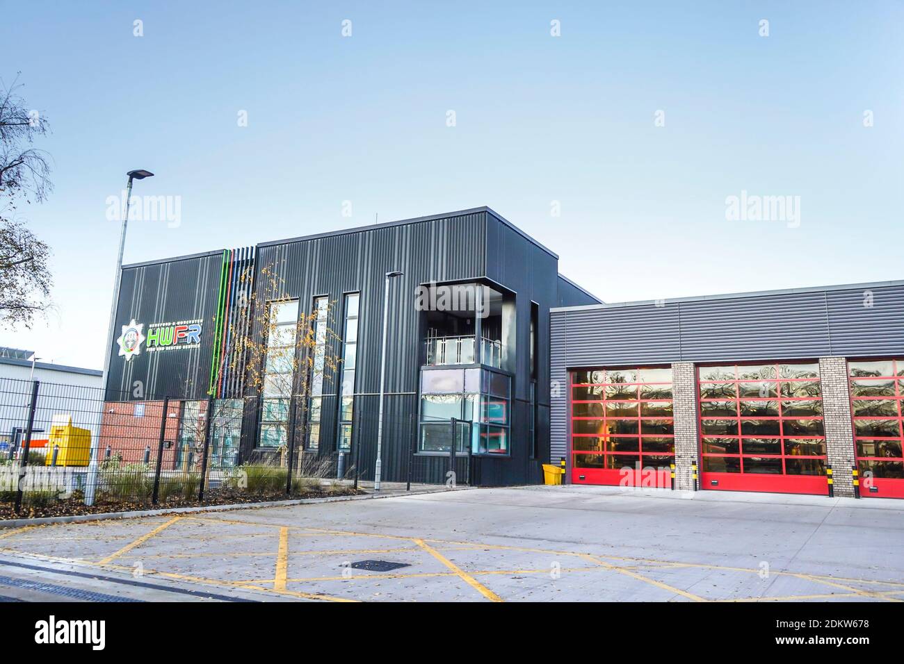 Hereford et Worcester Fire and Rescue service - nouvelle caserne de pompiers, Kidderminster, Royaume-Uni. Banque D'Images